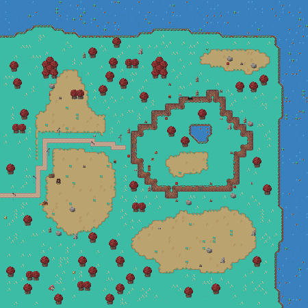 Rendered preview of Sunscar Isle — Redscar